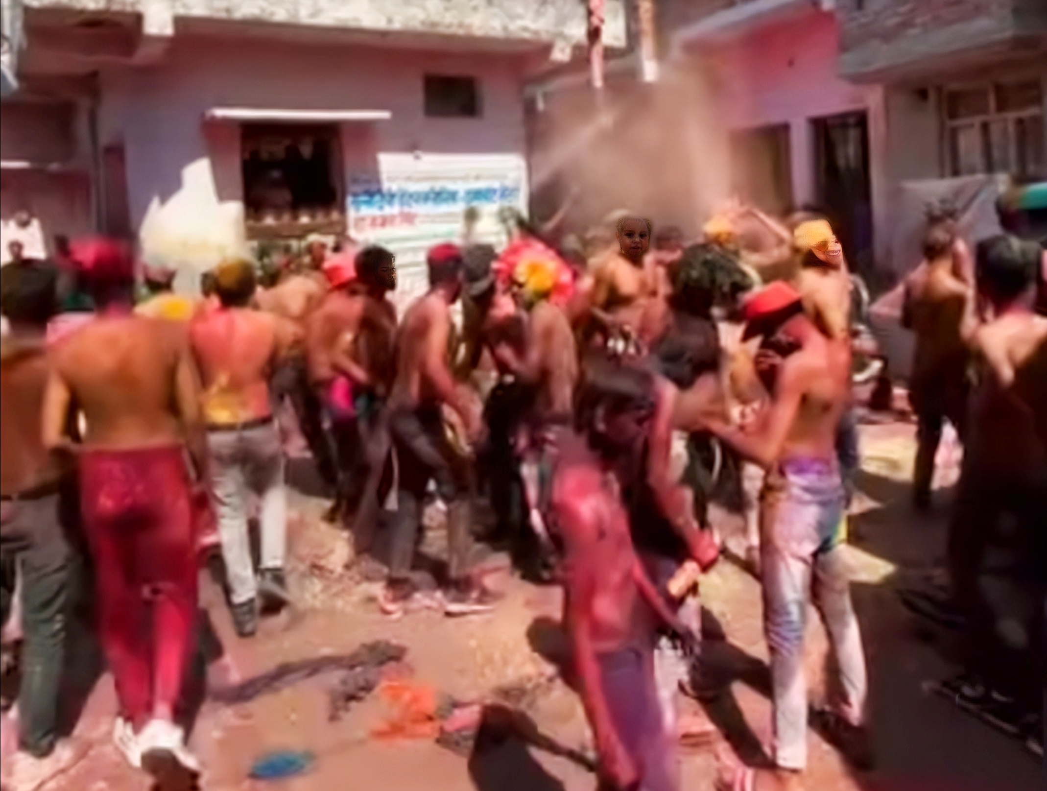 KURTA PHAD HOLI BEING CELEBRATED IN MASAURHI