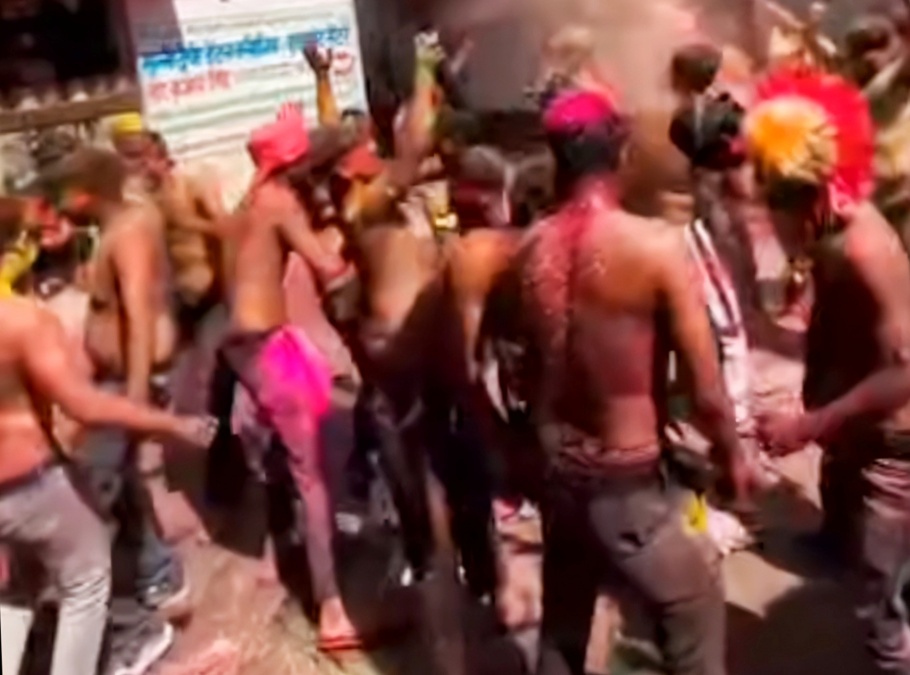 KURTA PHAD HOLI BEING CELEBRATED IN MASAURHI