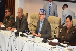 J-K CM Omar Abdullah(C) chairs civil society meet to offer 'fatiha' to slain Iranian supreme leader Ayatollah Khamenei, in Srinagar