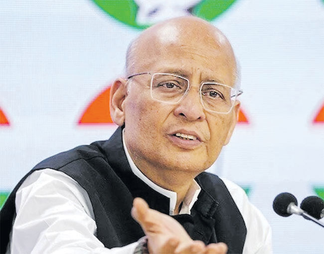 Congress leader Abhishek Manu Singhvi