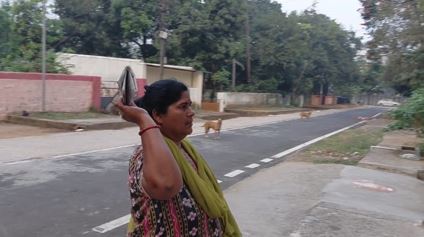 Shubha Rani has been distributing newspapers in the capital for 24 years.