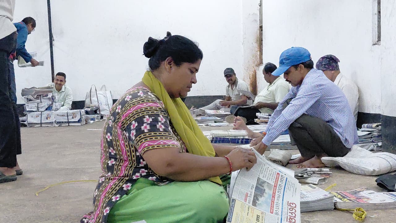 Shubha Rani has been distributing newspapers in the capital for 24 years.