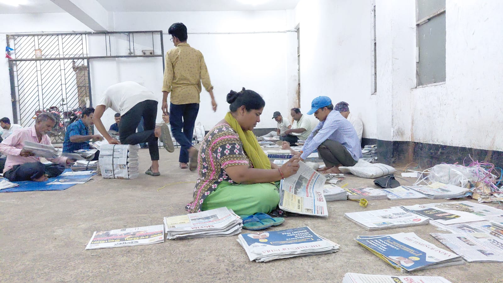 Shubha Rani has been distributing newspapers in the capital for 24 years.