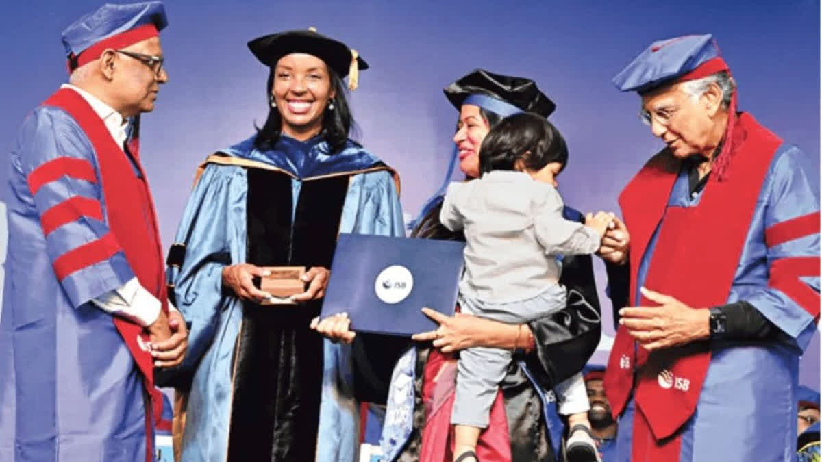 Patience Key To Professional Success, Not Just Intelligence: Wharton Dean Erica James At ISB Silver Jubilee Convocation Etv Bharat