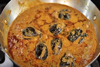 Chintha Chiguru Gutti Vankaya Curry in Telugu