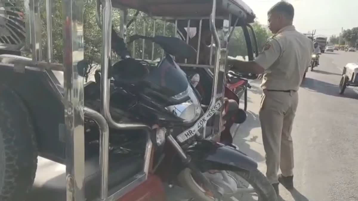 Speeding truck crushed a bike on Meerut Road in Karnal killing a man and a woman on the spot