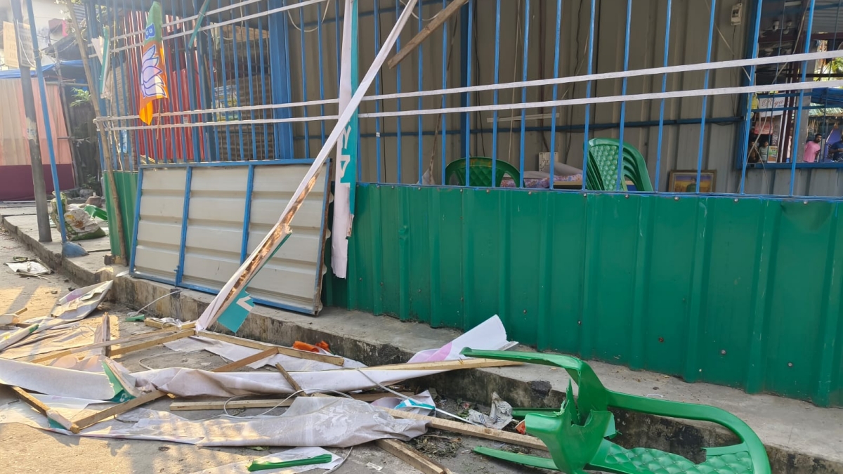 multiple party offices were vandalized