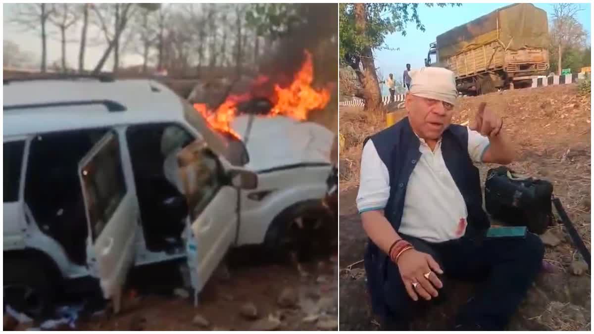 Lakhnadon MLA car accident