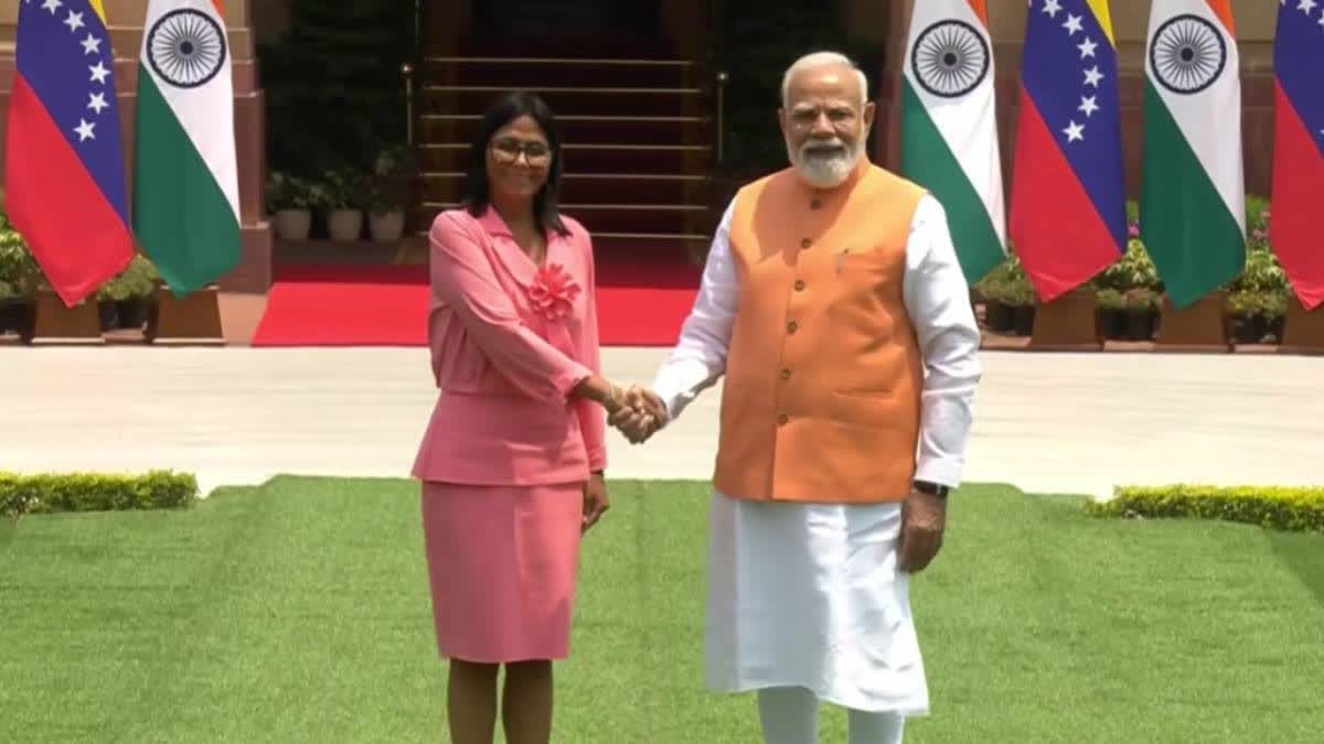 PM Modi, Venezuela's Acting President Rodriguez Hold Bilateral Talks