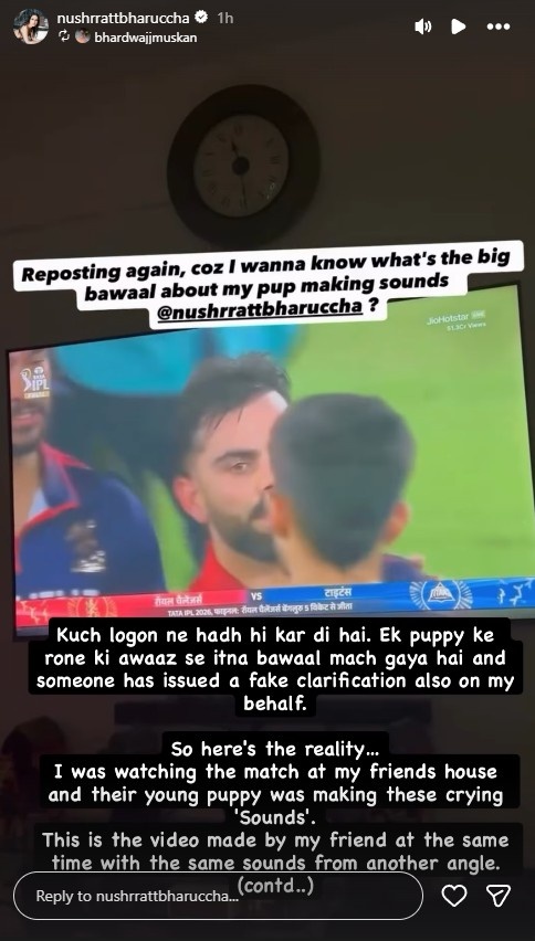 Nushrratt Bharuccha Reacts To Viral Audio Controversy