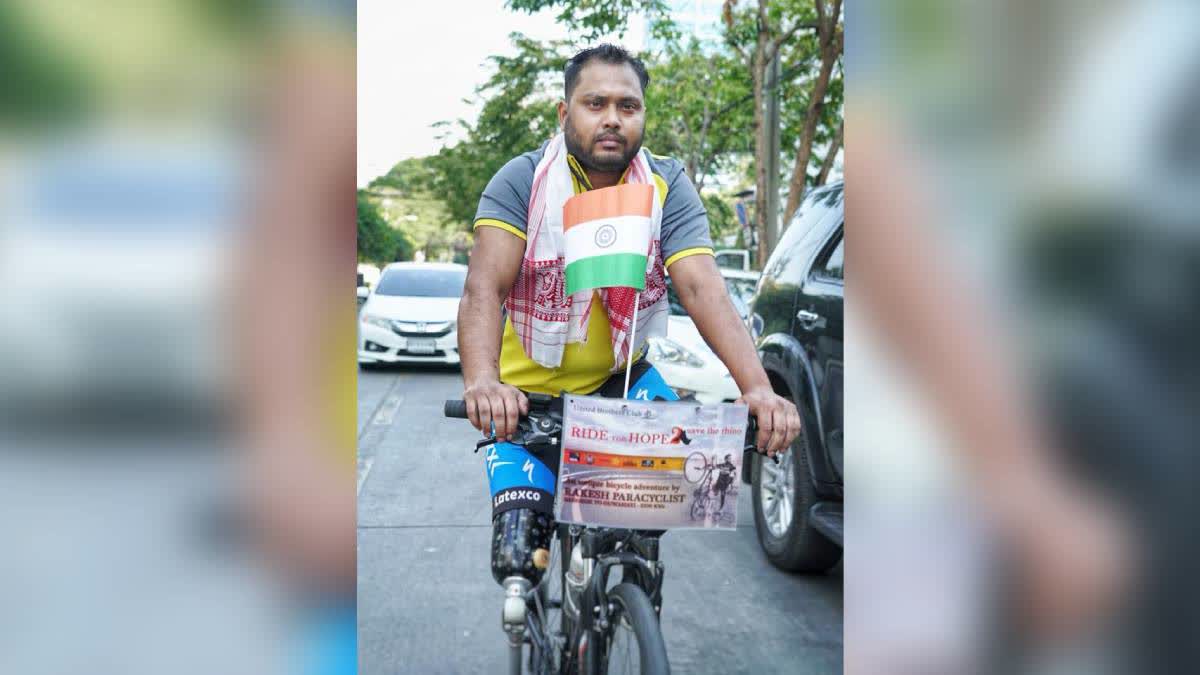 Cyclist From Assam Completes 10,000-Km Journey Across 7 Countries With One Leg