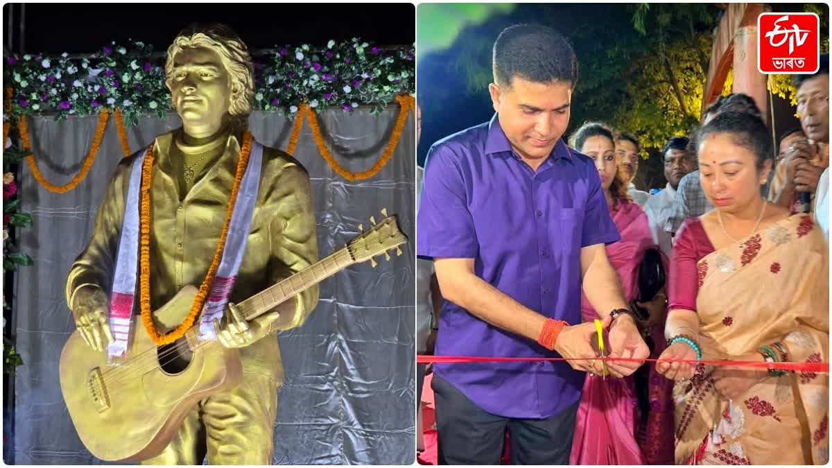 Statue of the late cultural icon Zubeen Garg