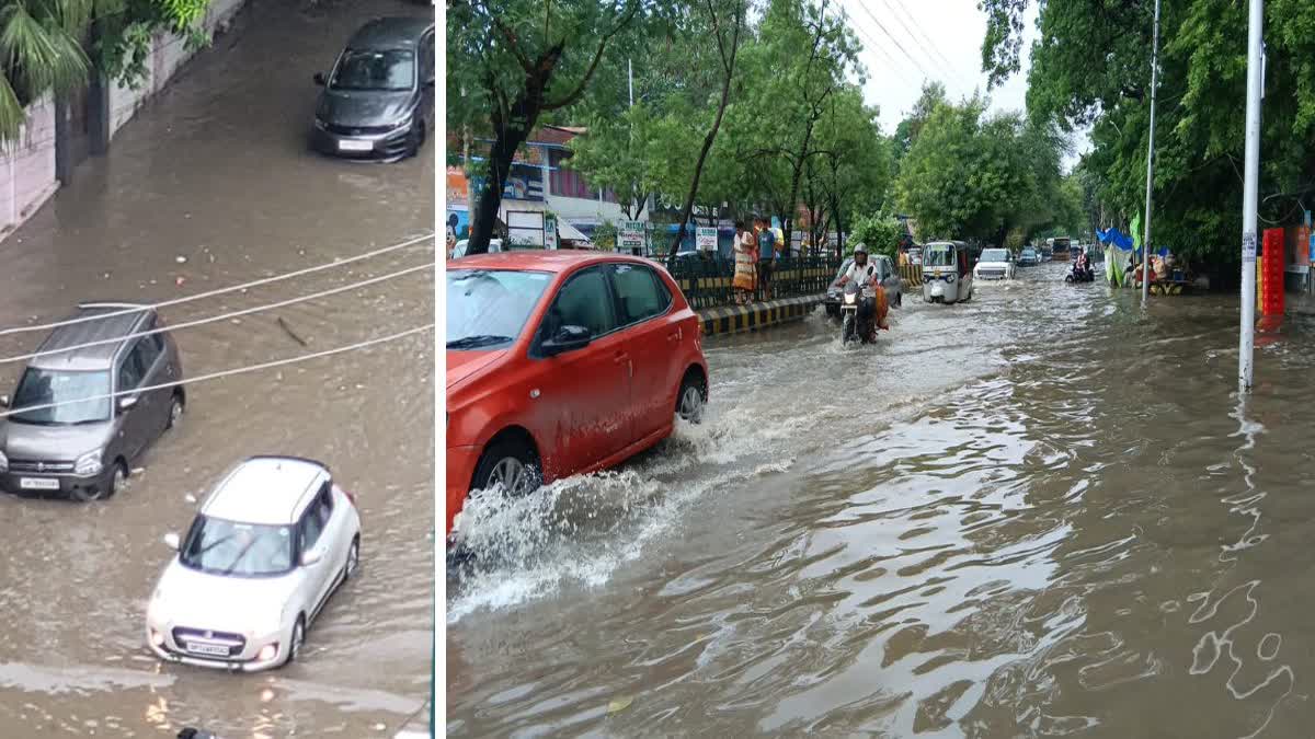 कानपुर में बारिश के बाद जलभराव