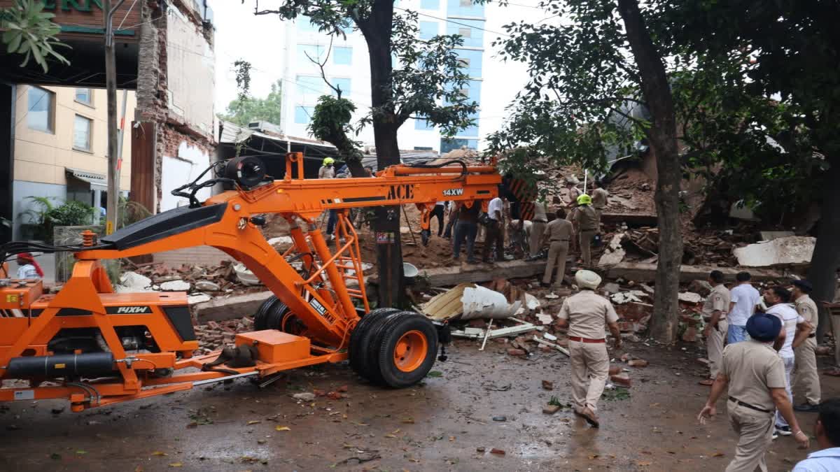 Building collapses in Chandigarh Industrial Area Phase-2