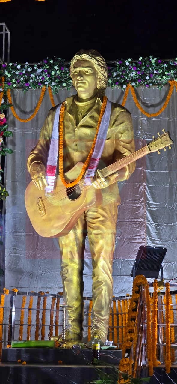 Statue of the late cultural icon Zubeen Garg