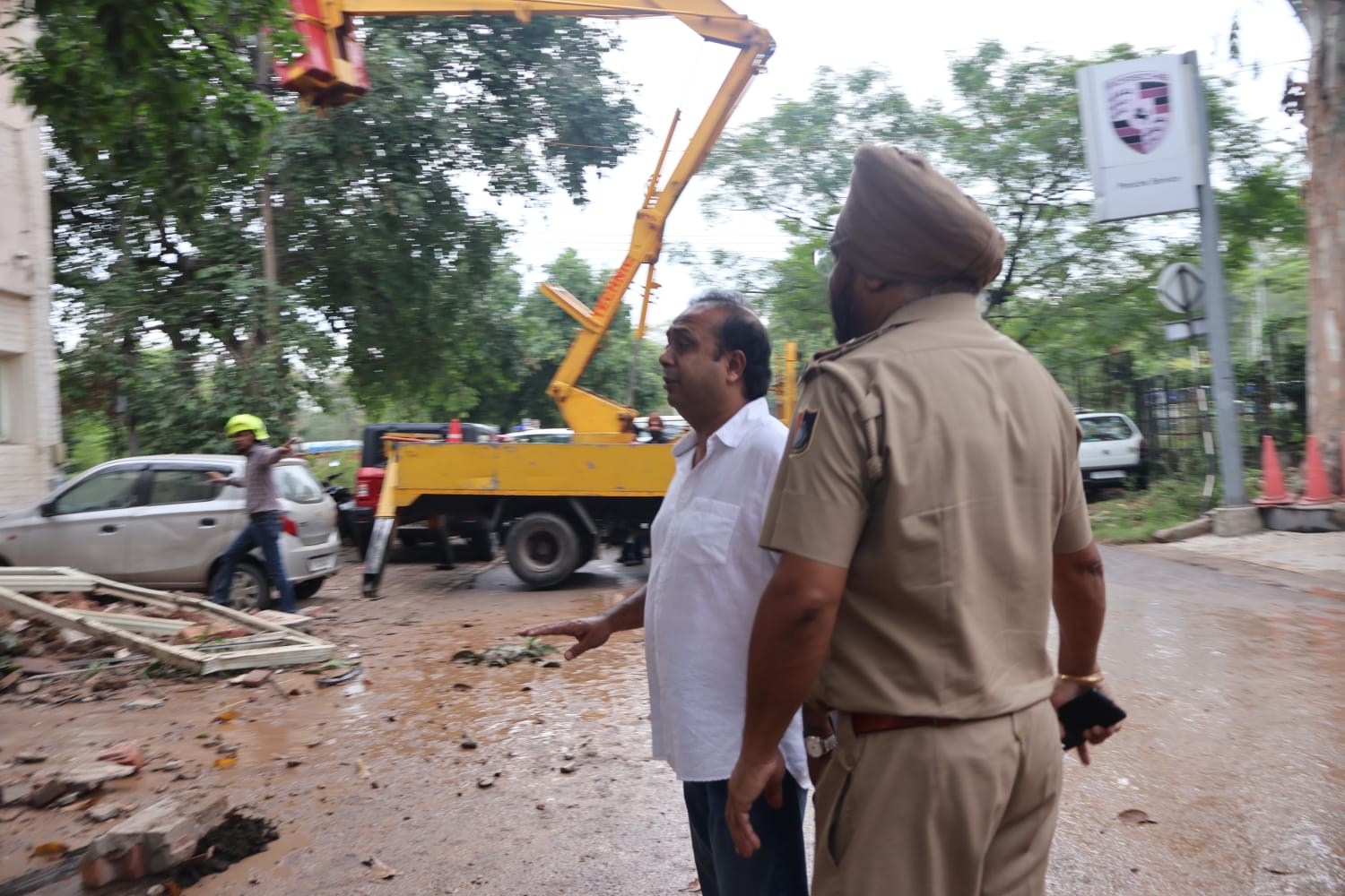 Building collapses in Chandigarh Industrial Area Phase-2