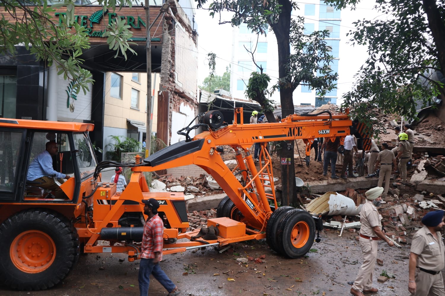 Building collapses in Chandigarh Industrial Area Phase-2