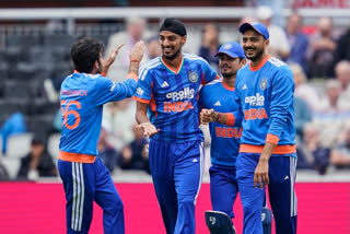 Ravi Bishnoi became the perfect party pooper on Vaibhav Sooryavanshi's much-hyped debut, conceding 29 runs in an over as England romped home by four wickets against India in the second T20 International here on Saturday.