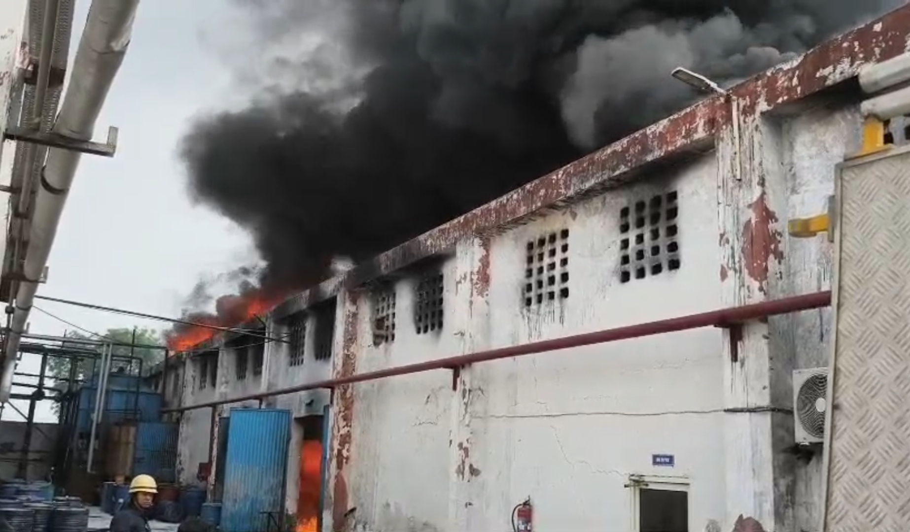Fire at BJP leader factory