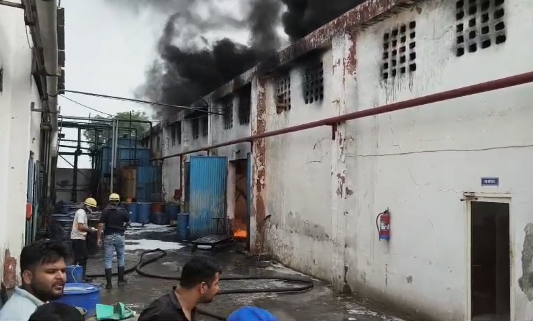 Fire at BJP leader factory