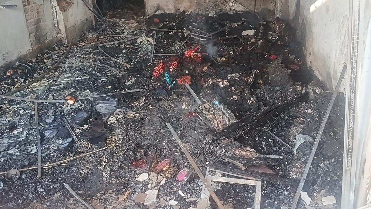 Massive fire in Salanpur