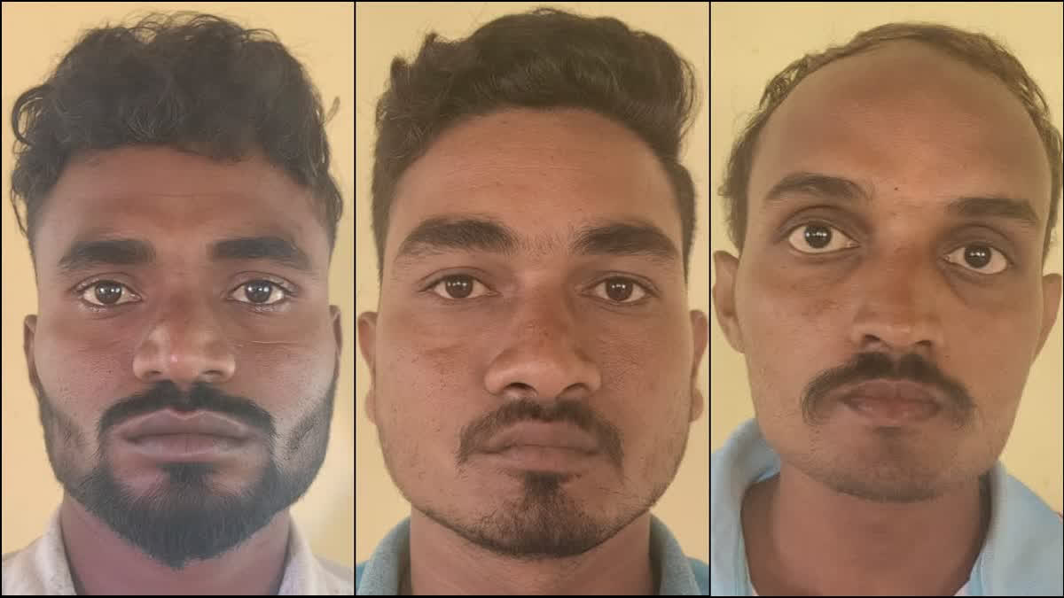 The accused trio Krishna Madara, Sagar Patil, Naganagouda Patil.