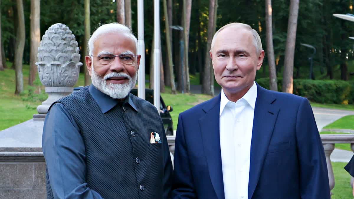 PM Modi With Vladimir Putin