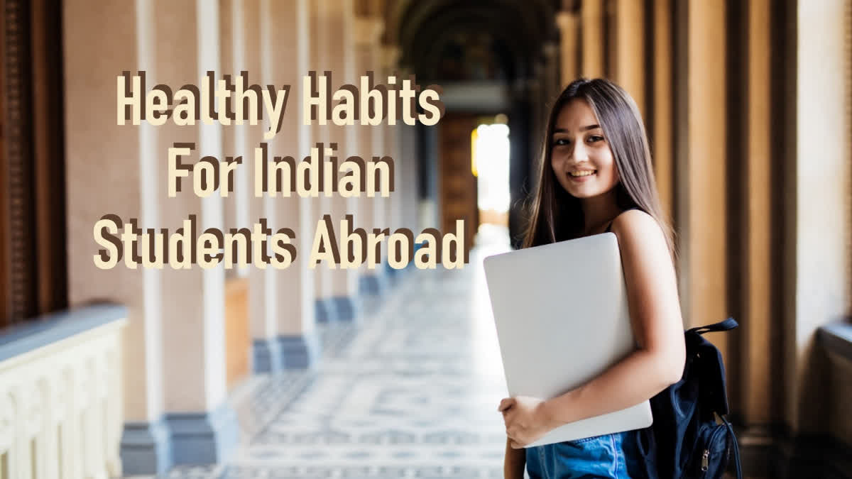 Indian student at a university abroad