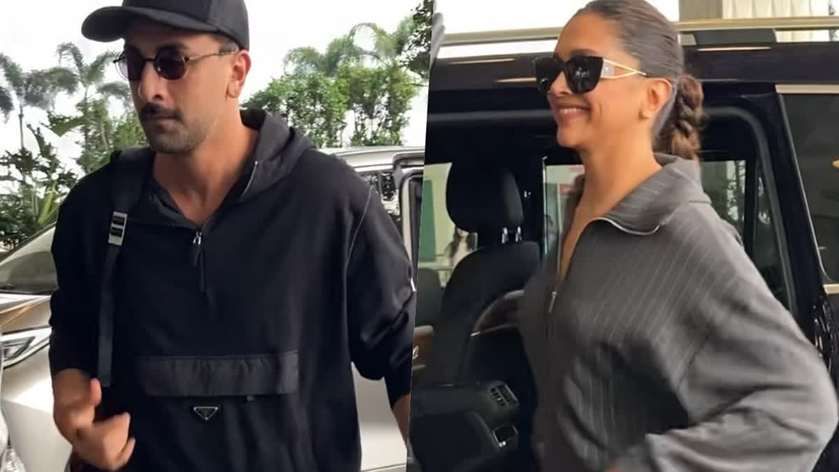 Ranbir Kapoor and Deepika Padukone's warm hug at Mumbai airport  viral video