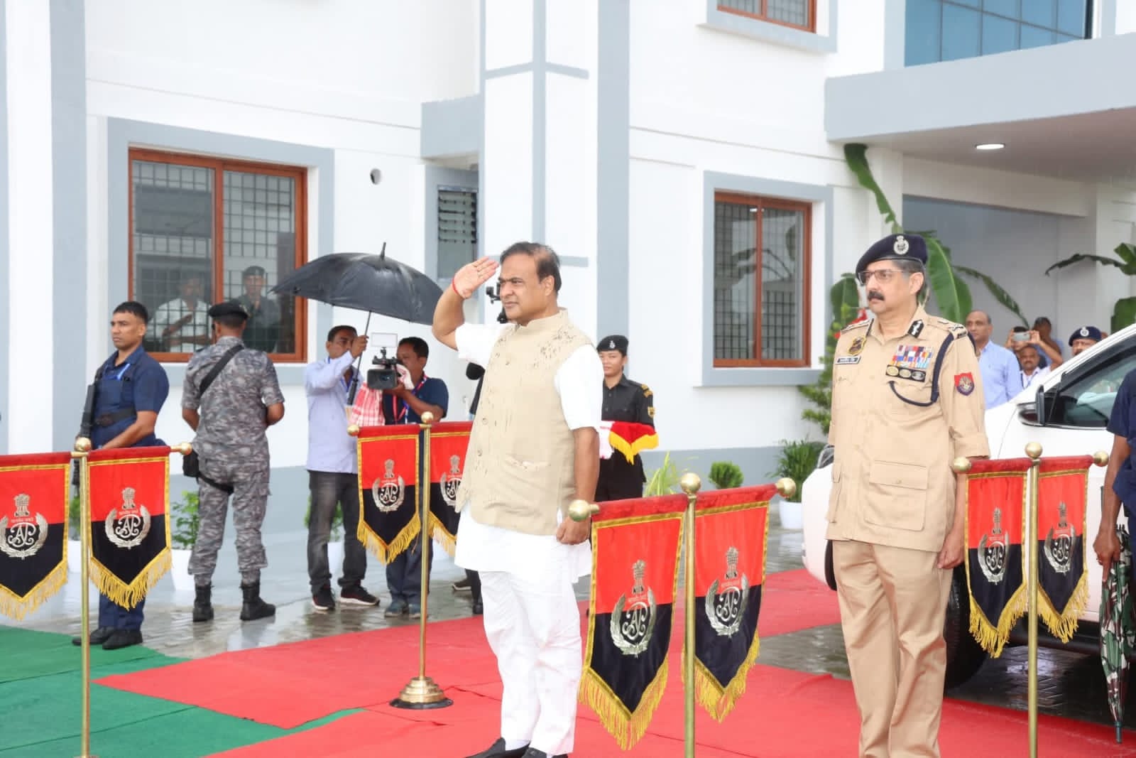 CM inaugurates the headquarter of the 5th Assam Police Commando Battalion in Biswanath