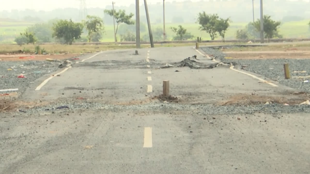 Roads Built For PM Modi's Visit Now Stolen In Kurnool