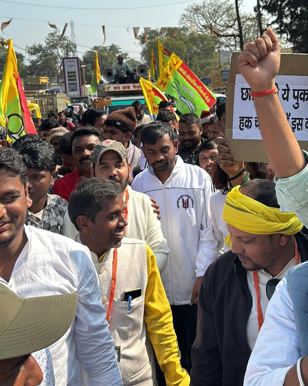 Jairam Mahato is on padayatra