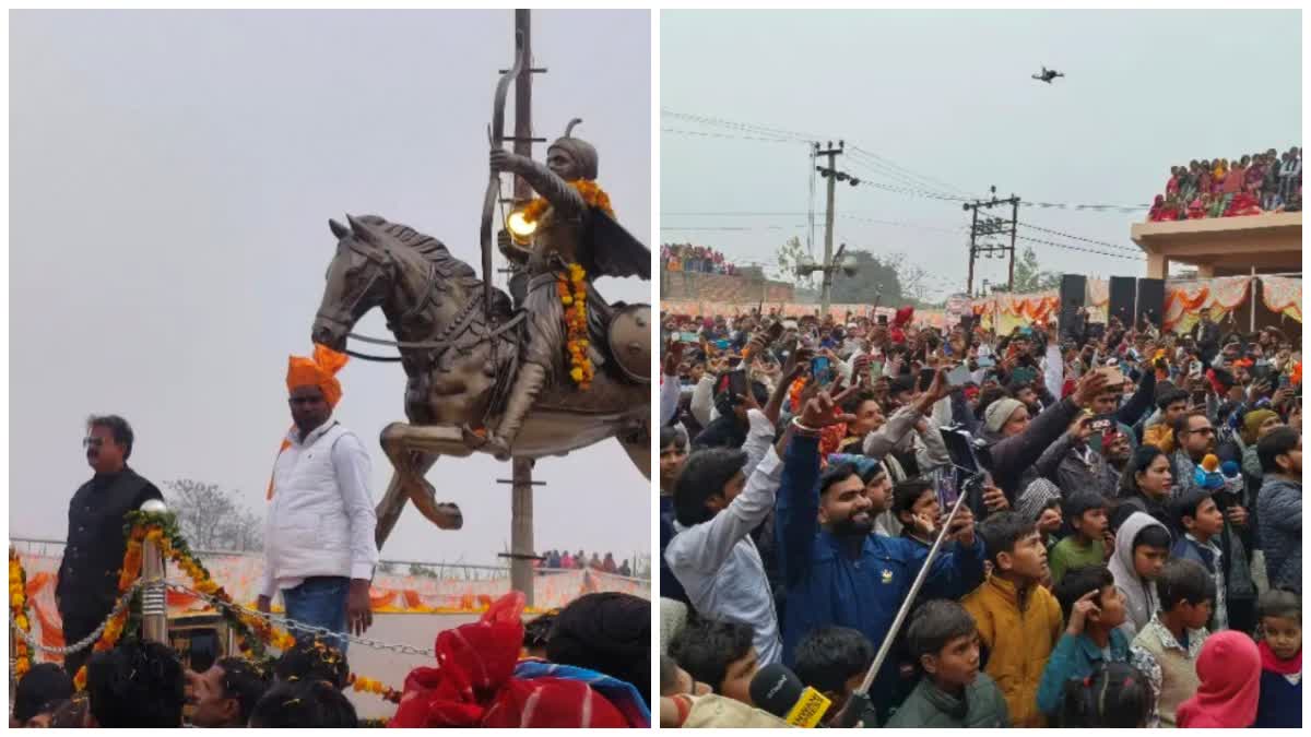 Laksar Prithviraj Chauhan Statue