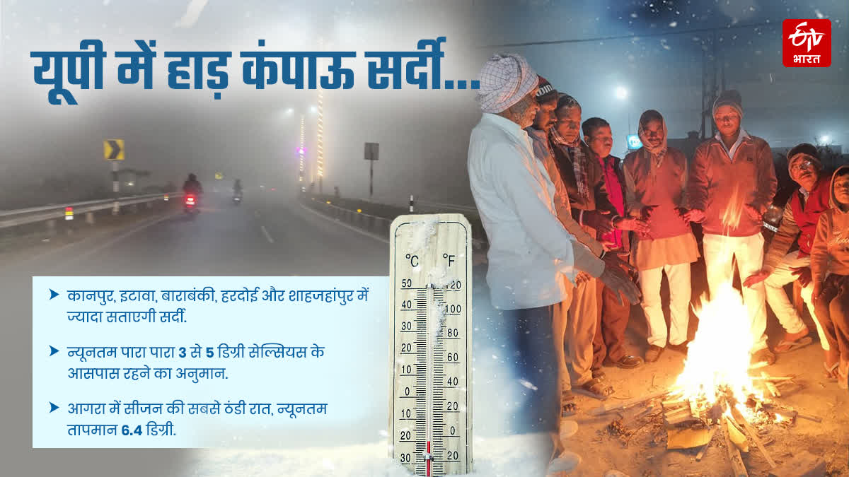 यूपी में ठंड-कोहरे का प्रकोप.