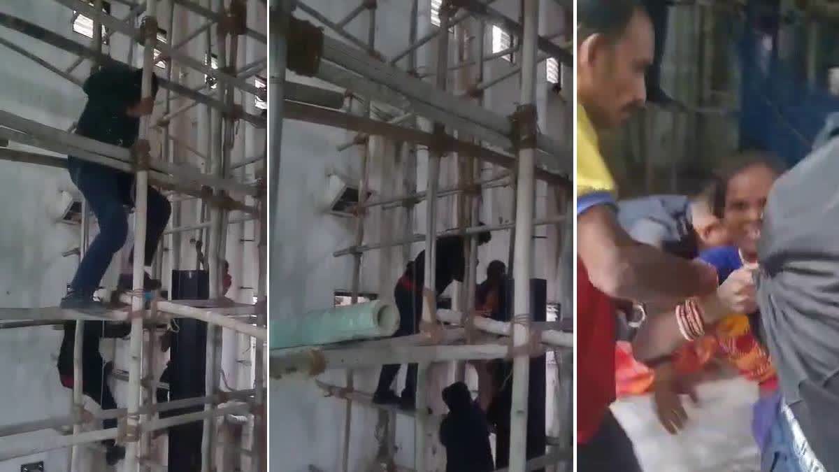 સુરત સિવિલ હોસ્પિટલના સાતમા માળે ચઢેલી મહિલાને ફાયર વિભાગે બચાવી