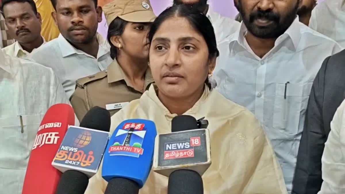 தமிழ் மாநில பகுஜன் சமாஜ் கட்சியின் பொதுச்செயலாளர் பொற்கொடி ஆம்ஸ்ட்ராங்