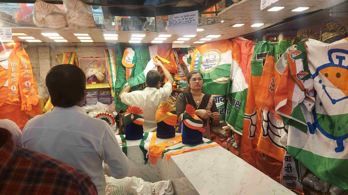 buy flags and scarves of various political parties