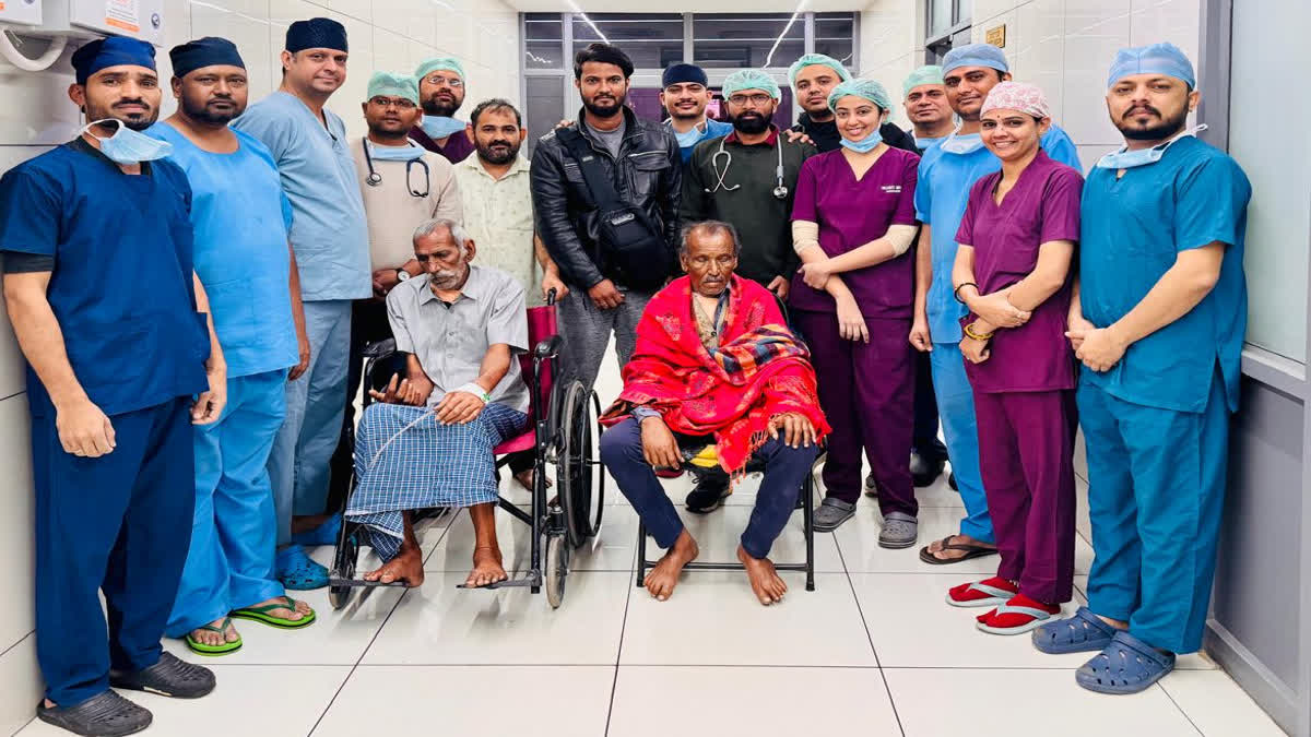 Both patients with the surgical team