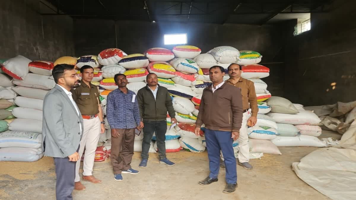 Large quantities of paddy Seized allegedly sourced from Jharkhand stockpiled in Mayurbhanj