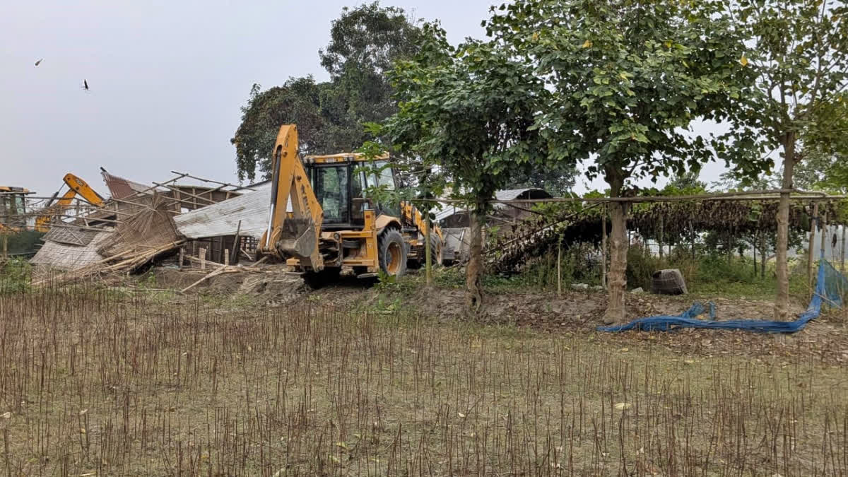 Eviction drive at Burhachapori Wildlife Sanctuary