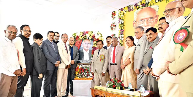 Late Lawyer MKS Portrait Programme in Visakhapatnam