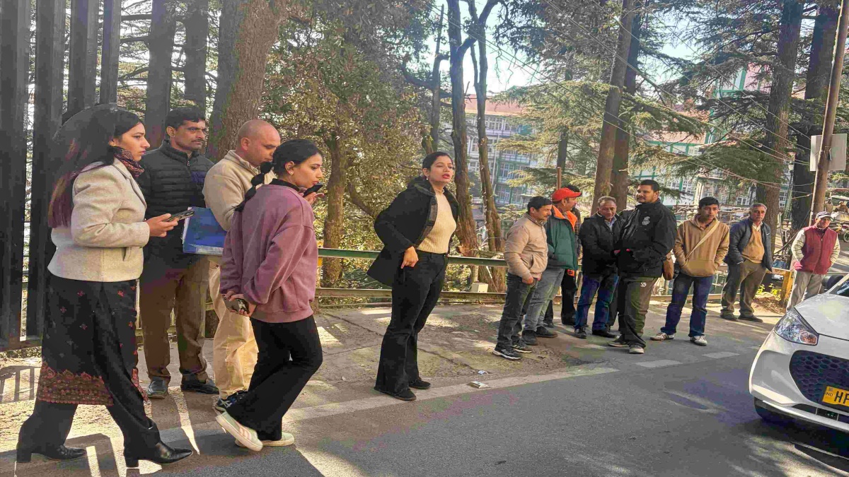 Visually Impaired protest in Shimla