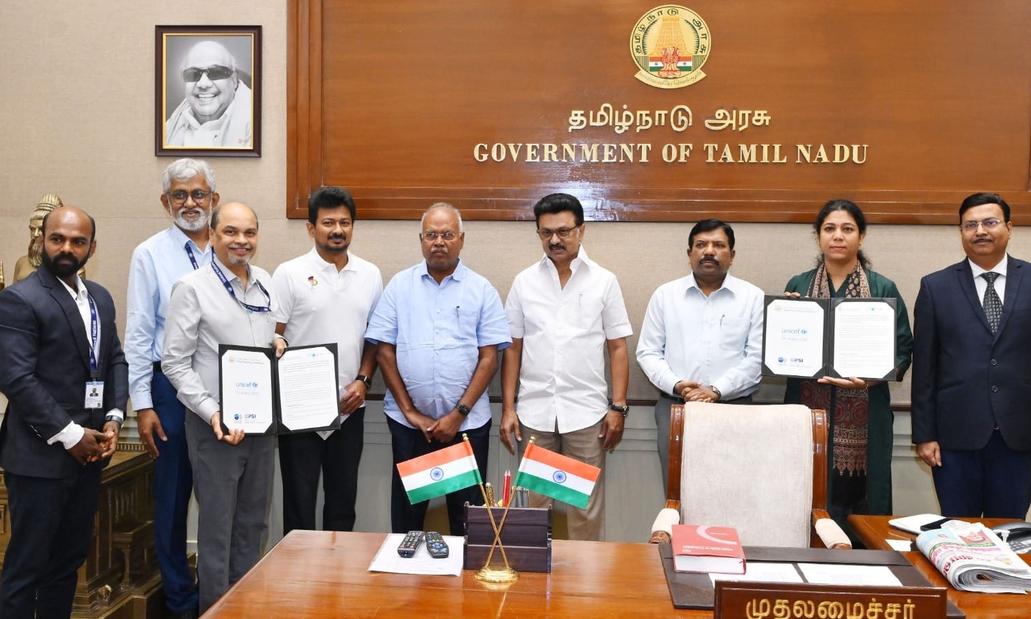 UNICEF உடன் தமிழக அரசு முத்தரப்பு ஒத்துழைப்பு ஒப்பந்தம் மேற்கொண்டது