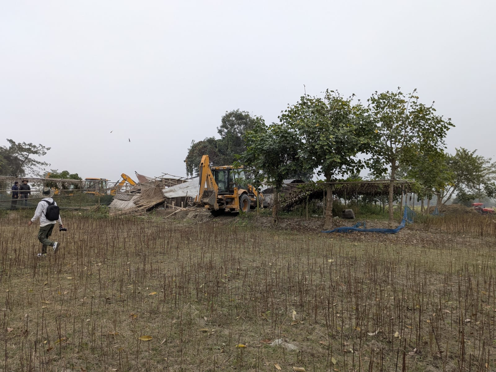 Eviction drive at Burhachapori Wildlife Sanctuary