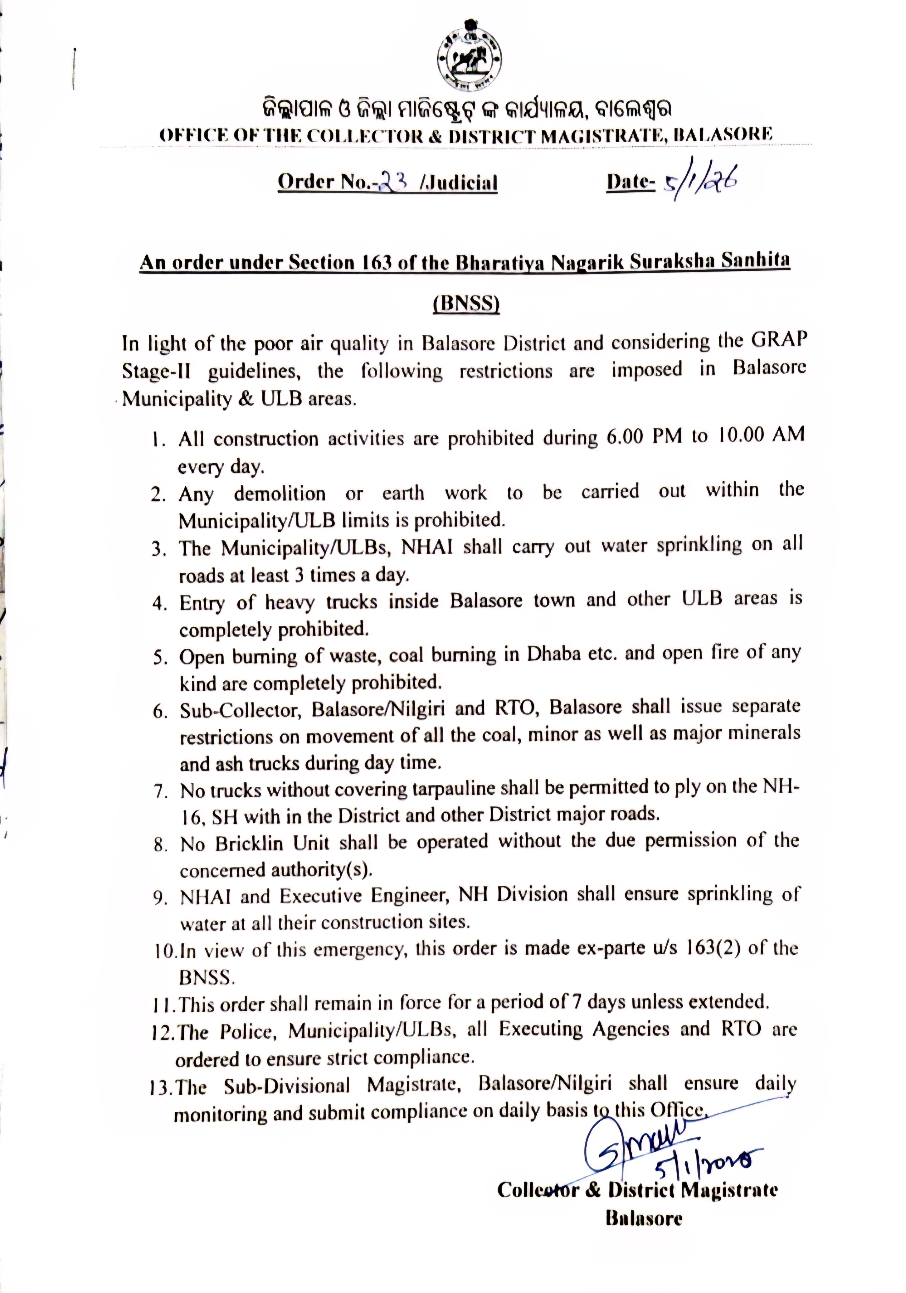 Balasore Air Pollution