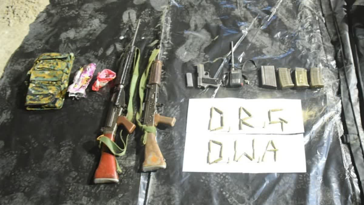 Arms recovered from the Dantewada encounter
