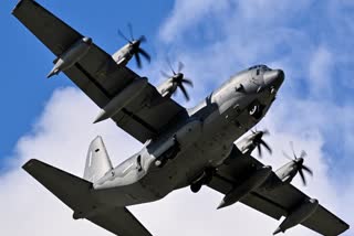 ಅಮೆರಿಕ ವಾಯುಪಡೆಯ C-130 ಹರ್ಕ್ಯುಲಸ್ ಯುದ್ಧ ವಿಮಾನ