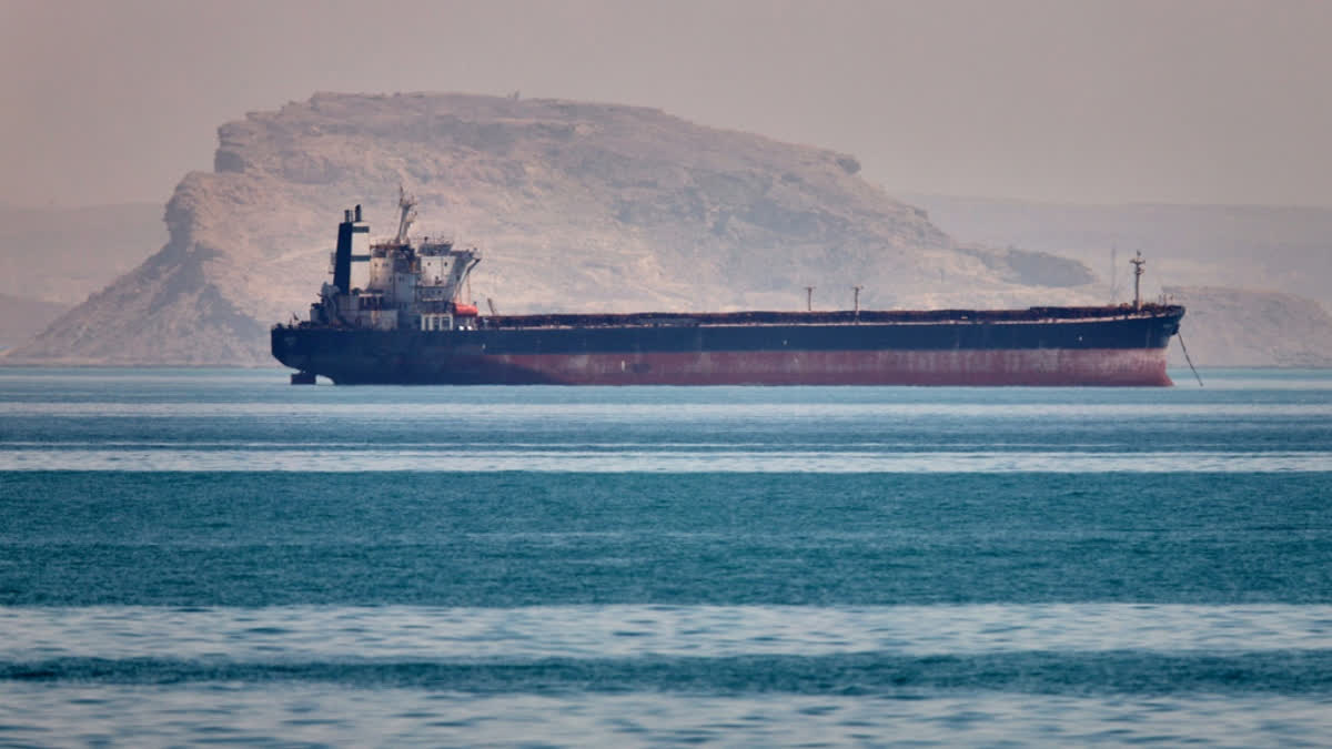 US Fights To Reopen The Strait Of Hormuz As UAE Comes Under Attack In A Test Of Iran Truce A bulk cargo ship sits at anchor in the Strait of Hormuz off Bandar Abbas, Iran, Saturday, May 2, 2026.
