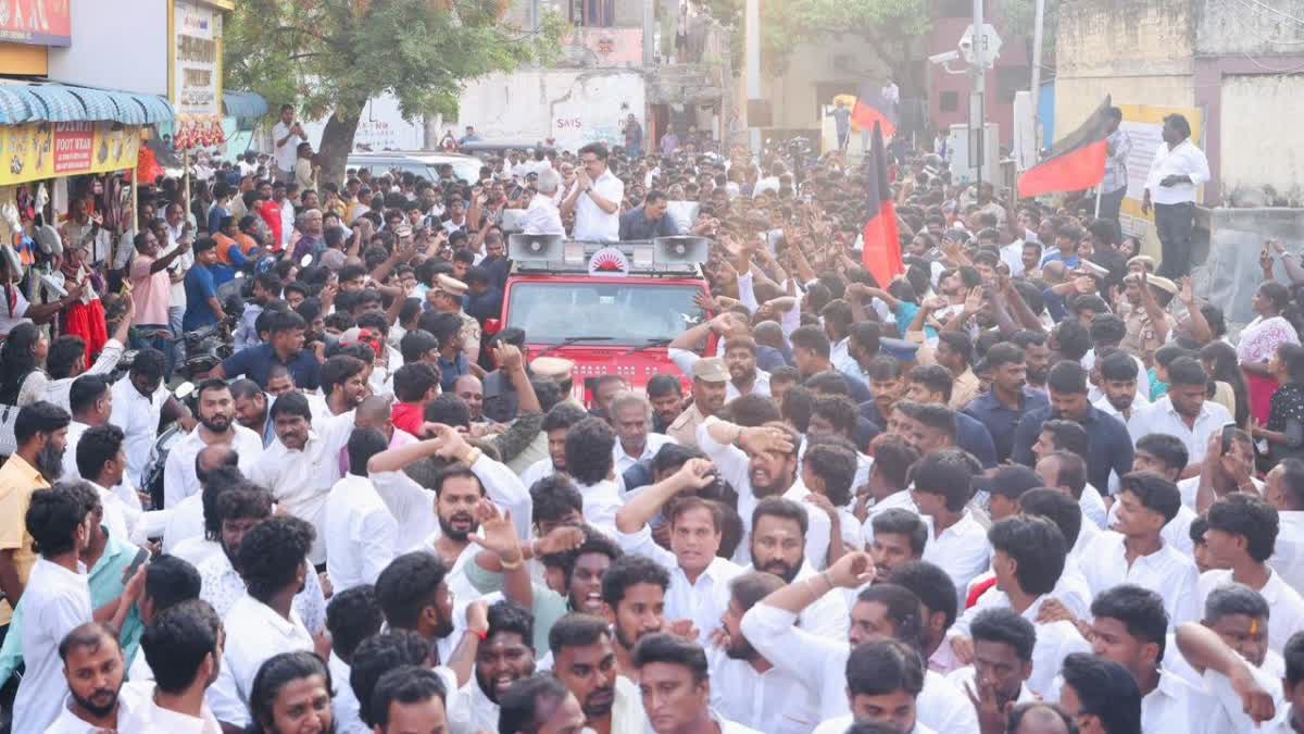 கொளத்தூர் தொகுதியில் வாக்களித்த மக்களுக்கு நன்றி கூறிய திமுக தலைவர் மு.க. ஸ்டாலின்