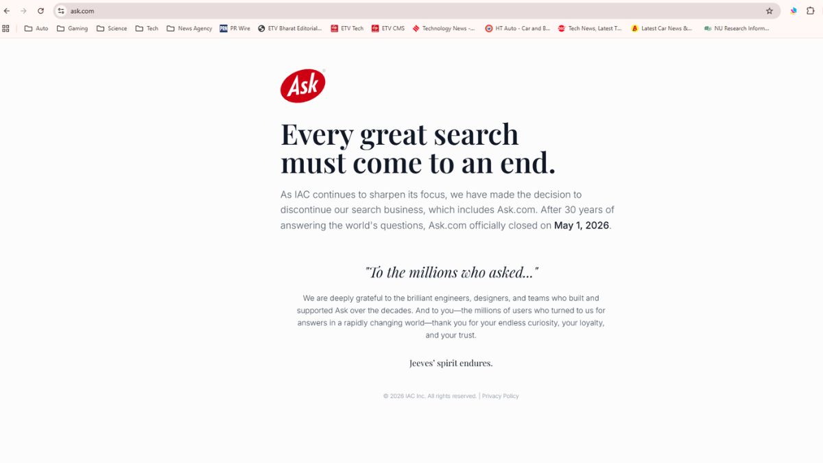 Ask.com Officially Shuts Down Its Services, Ending Its 30 Year Journey